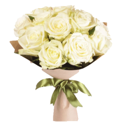 Фото товара 11 білих троянд в Коломиї