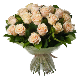 Фото товара 21 кремова троянда в Коломиї