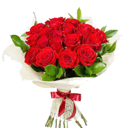 Фото товара 21 червона троянда в упаковці в Коломиї