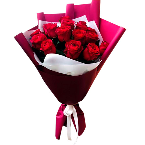 15 червоних троянд в Коломиї Фото товара 15 червоних троянд в Коломиї