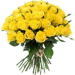 Фото товара 33 жовті троянди в Коломиї