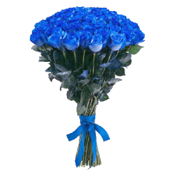 Фото товара 51 синя троянда (фарбована) в Коломиї