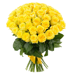 Фото товара 51 жовта троянда в Коломиї