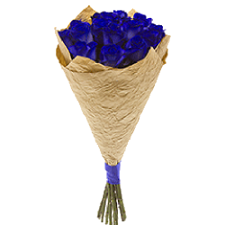 Фото товара 7 синіх троянд (фарбованих) в Коломиї