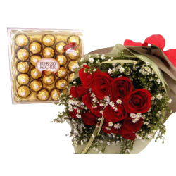 Фото товара Букет троянд з цукерками в Коломиї