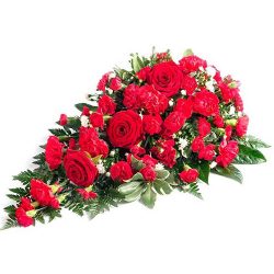 Фото товара Ікебана із троянд і гвоздик в Коломиї