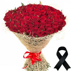 Фото товара 100 червоних троянд в Коломиї